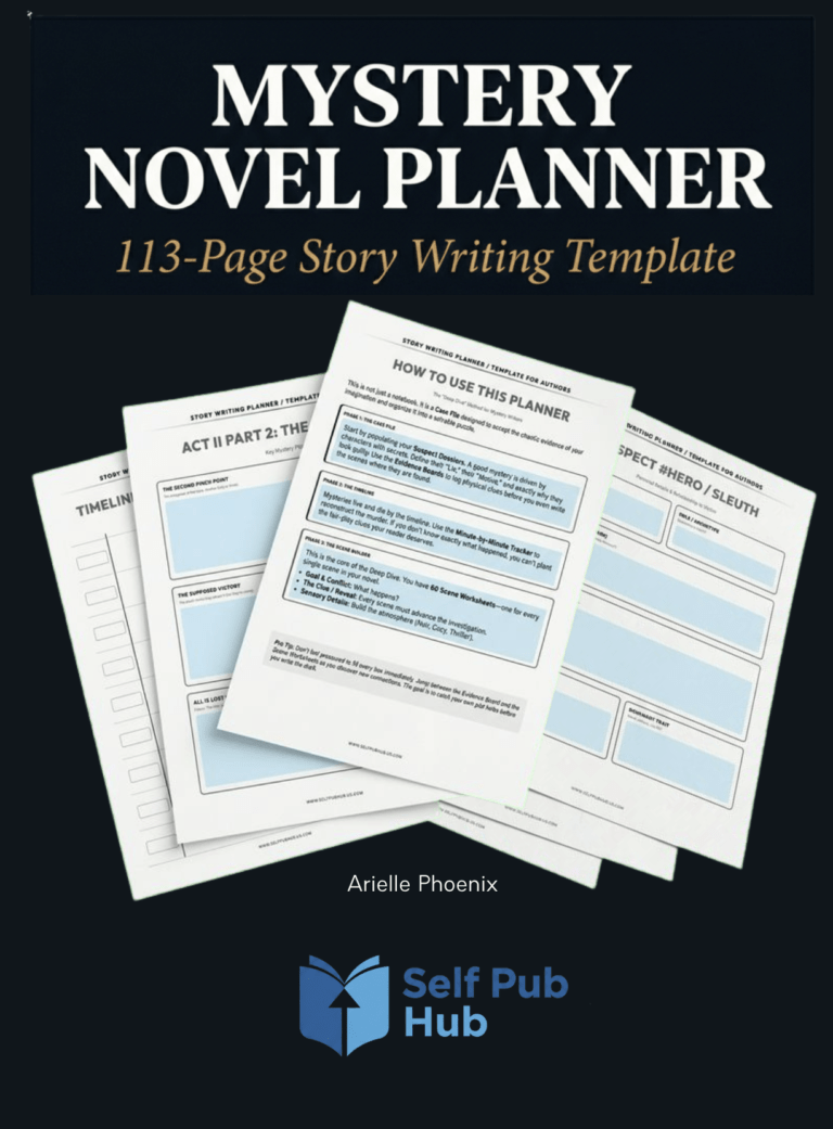 Mystery Novel Writing Planner (Digital PDF)